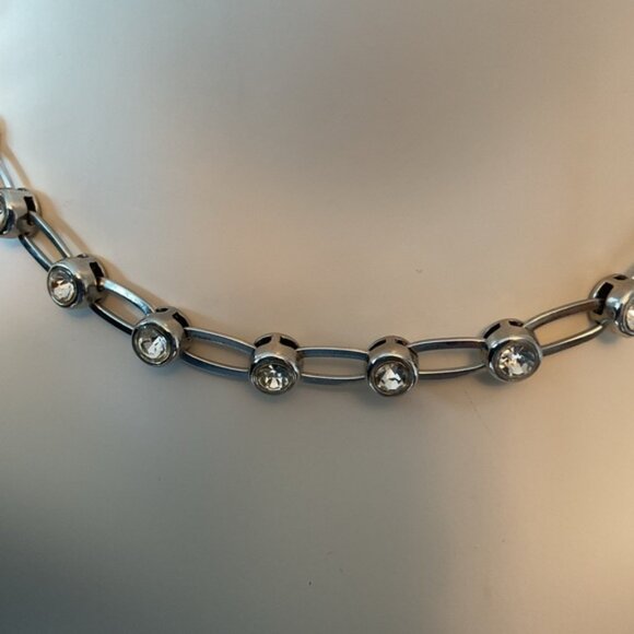 😊 Paperclip Chain With Rhinestones - Picture 2 of 5